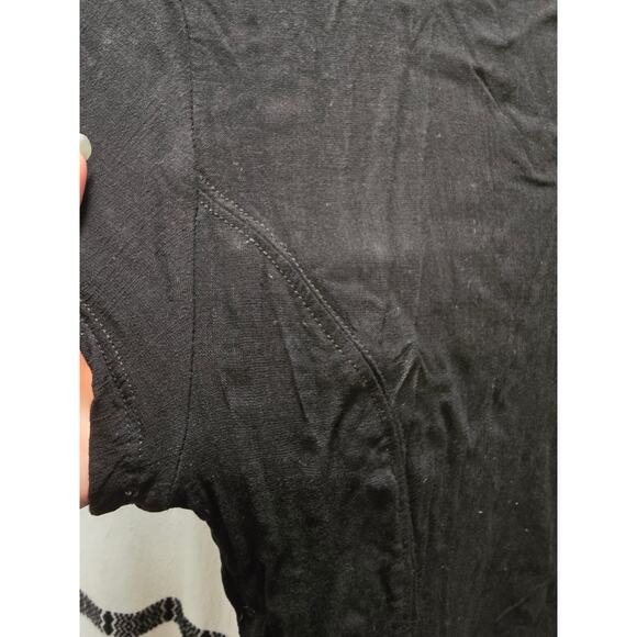 Intimately Free People black wire deep V-neck short sleeve bodysuit small - Picture 9 of 11